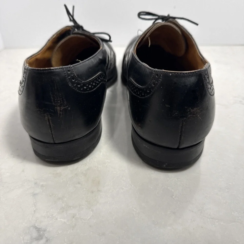 Johnston And Murphy Men's Sz 11 Black Oxford Dress Shoes